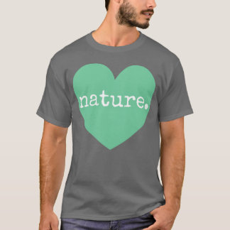 Kärlek Natur Hjärtat retro T Shirt