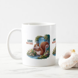 Kärlek Natur Rolig Ekorre Kaffemugg