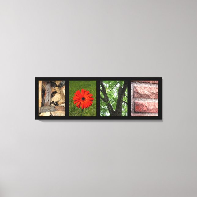 Kärlek Nature Inslag Kreativ Mounted Kanvastryck (Framsida)