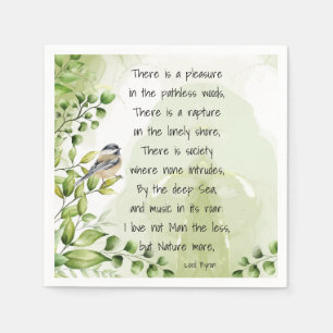 Kärlek Nature inspirational Quote Lord Byron Pappersservett