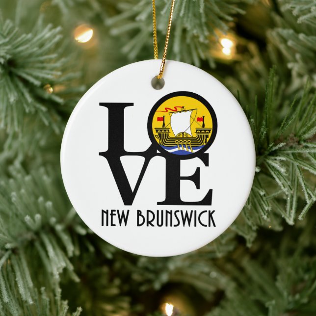 KÄRLEK New Brunswick Julgransprydnad Keramik (Träd)