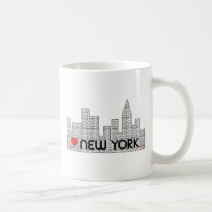 Kärlek NEW YORK Kaffemugg