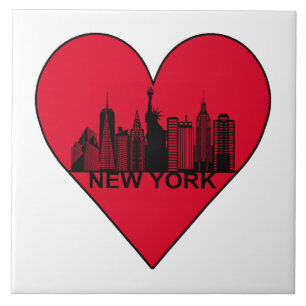 Kärlek New York Kakelplatta