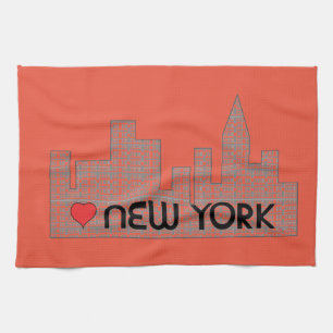 Kärlek NEW YORK Kökshandduk