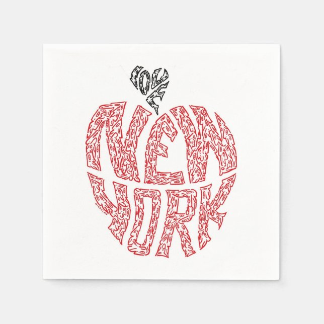 KÄRLEK NEW YORK PAPPERSSERVETT (Framsidan)