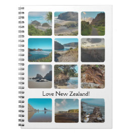 Kärlek New Zealand Photo Gallery Collage Anteckningsbok