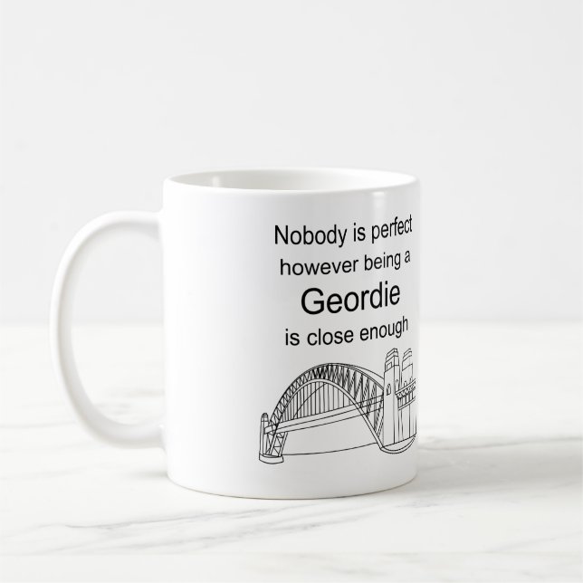 Kärlek Newcastle? Kärlek som är en Geordie? Detta Kaffemugg (Vänster)