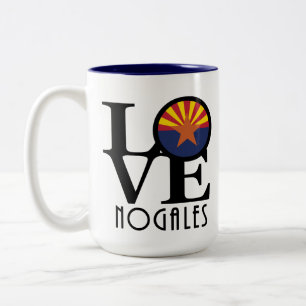 KÄRLEK Nogales Arizona 15oz Två-Tonad Mugg