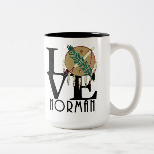 KÄRLEK Norman Oklahoma 15oz Två-Tonad Mugg