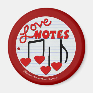 Kärlek Note musical Magnet