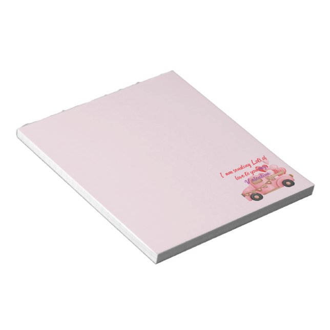 Kärlek Notepad för Alla Hjärtans Dag i Full Lastbi Anteckningsblock (Vinklad)