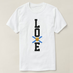 Kärlek Nova Scotia stolt N.S. flagga T-tröjan T Shirt
