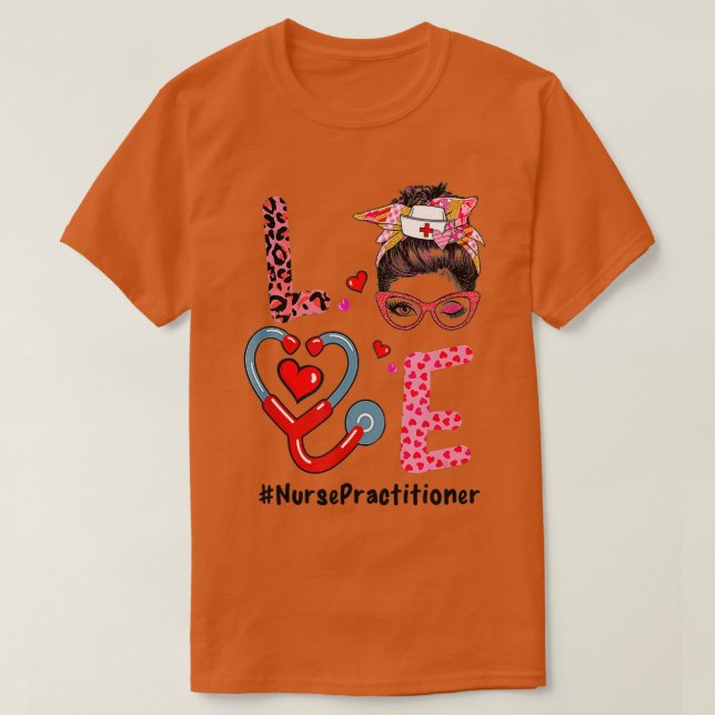 KÄRLEK Nurse Practiker Life Nurse Valentines day T Shirt (Design framsida)