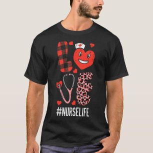 Kärlek Nurse Valentines day SCrub Valentine RN ICU T Shirt