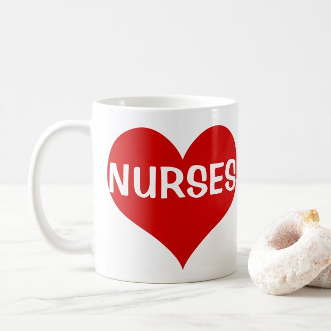 Kärlek Nurses Kaffemugg (Med munk)