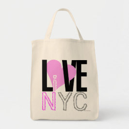 Kärlek NYC bor i NYC hänger lös rosor Tygkasse