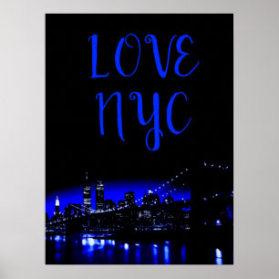 Kärlek NYC Manhattan New York City Poster