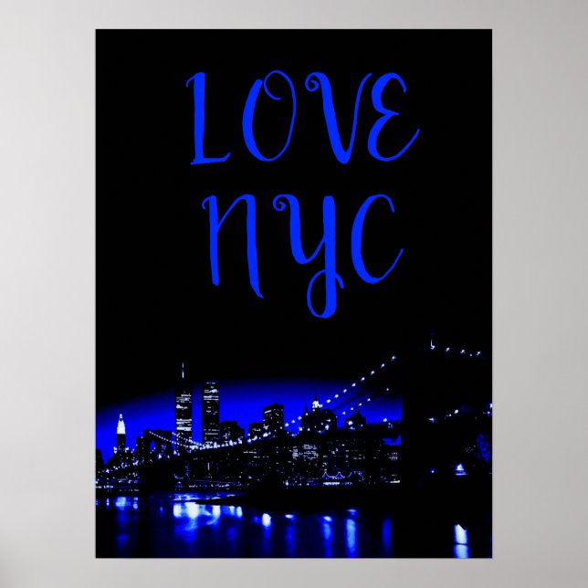 Kärlek NYC Manhattan New York City Poster (Framsidan)