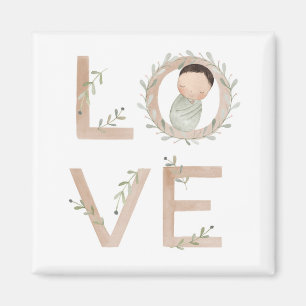 Kärlek NYFÖDD BEBIS Magnet