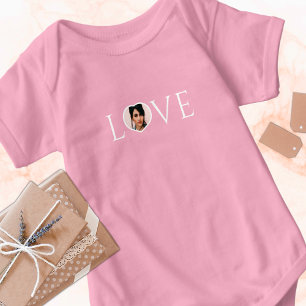 Kärlek, O är anpassningsbar hjärtfoto Faux guld T- T Shirt