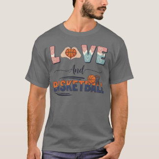 Kärlek Och Basketpresent T Shirt
