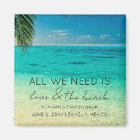 Kärlek och Beach Wedding Favor