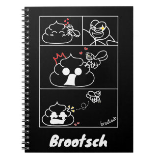 Kärlek och Betrayal - Brootsch the PooPoo Anteckningsbok