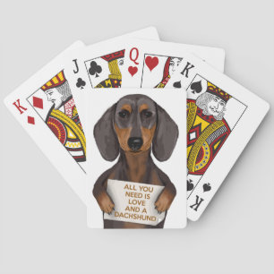 Kärlek och Dachshund Casinokort