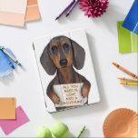 Kärlek och Dachshund iPad Pro Skydd<br><div class="desc">Kärlek och Dachshund av FabFunky. En söt dachshund som håller ett "Allt du behöver är Kärlek och en Dachshun"-tecken. | 191436D</div>