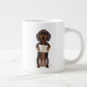 Kärlek och Dachshund Jumbo Mugg