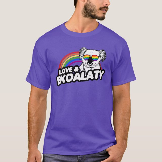 Kärlek och Ekoalaty T Shirt (Framsida)