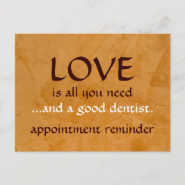 Kärlek och en Bra tandläkare Vykort