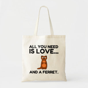KÄRLEK OCH EN FERRET TYGKASSE