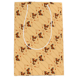 Kärlek och fjärilar i orange diagonalt