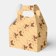 Kärlek och fjärilar i orange diagonalt