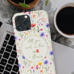Kärlek och Flowers Sweet Quote Grönt Wildblomma<br><div class="desc">Mjuk grönt iphone case med sött citat och dekorerat med färgade vilda blommor. Allt du behöver är att blommorna från kärlek kan redigeras helt om du vill anpassa texten. Utformningen har en vit handskriven text med en söt vattenfärg mönster på blommor av vild. Bläddra i min Mors dag Wildblomsamling om...</div>