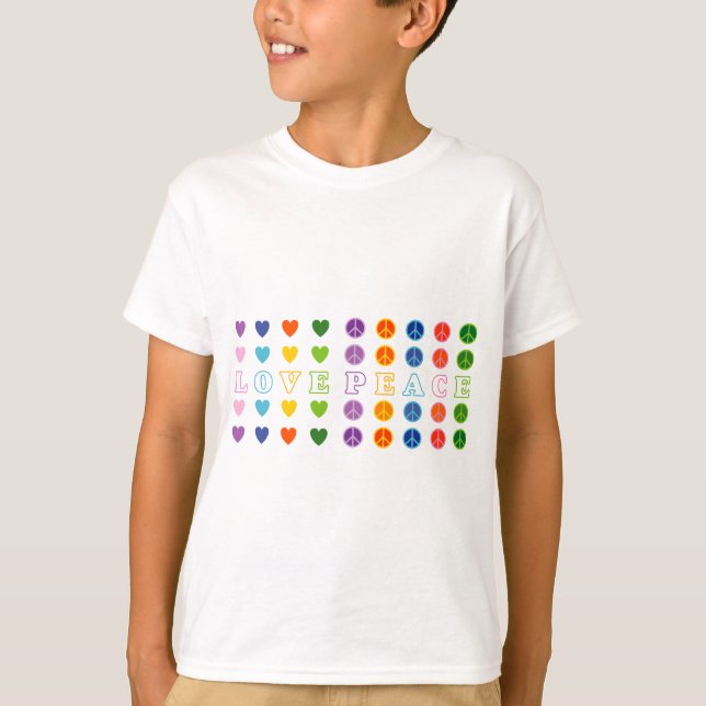 Kärlek och fred (02) tee shirt (Framsida)
