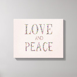 Kärlek och fred canvastryck