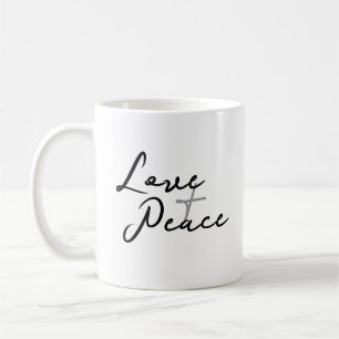 Kärlek och fred kaffemugg