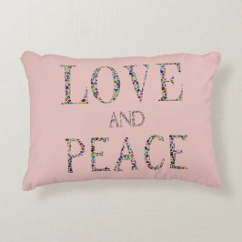 Kärlek och fred prydnadskudde