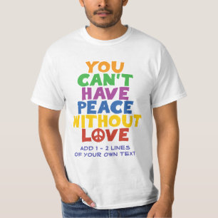 Kärlek och fred t shirt