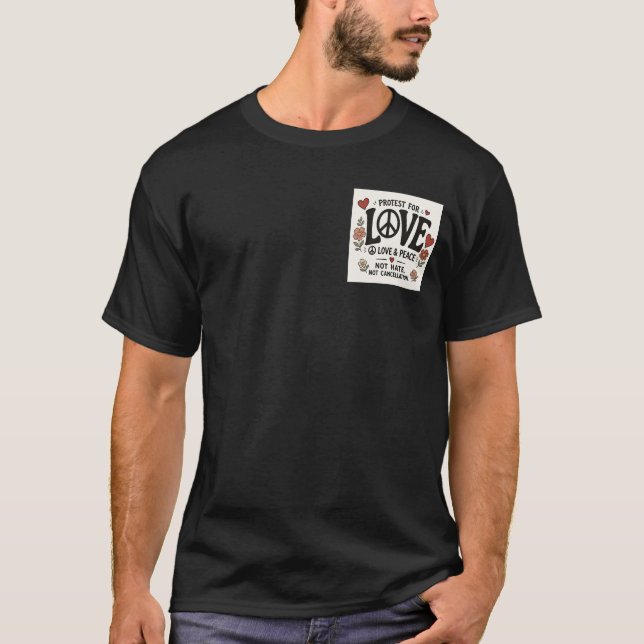 Kärlek och fred t shirt (Framsida)