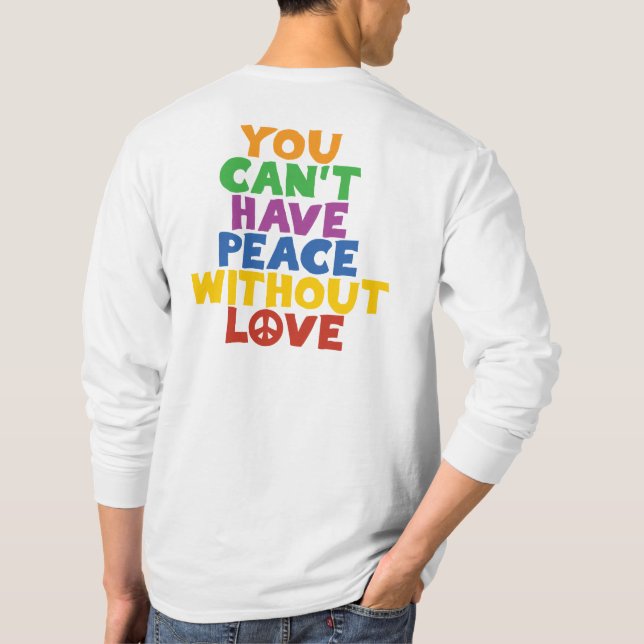 Kärlek och fred tee shirt (Baksida)