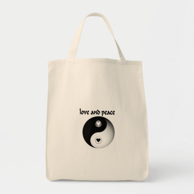 Kärlek och fred tygkasse (Framsidan)