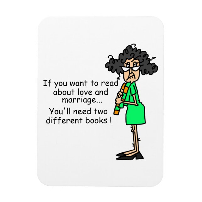 Kärlek- och giftermålhumor magnet (Vertikal)