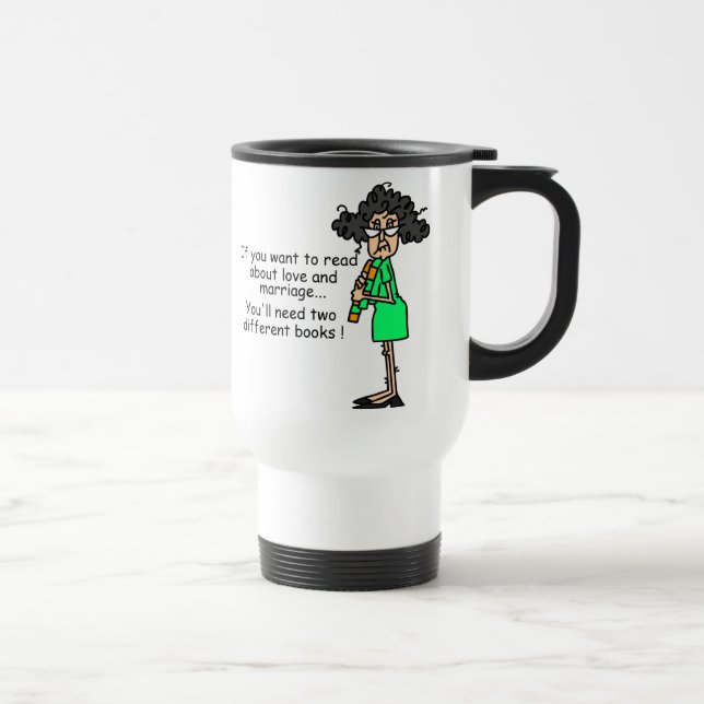 Kärlek- och giftermålhumor resemugg (Höger)