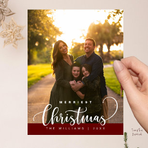Kärlek och glädje, God Jul familjefoto Vykort