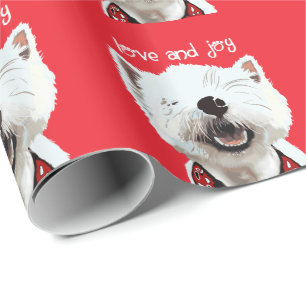 Kärlek och glädje Westie Presentpapper