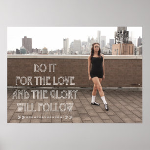 Kärlek och Glory Ceili Moore Irish Dance Poster