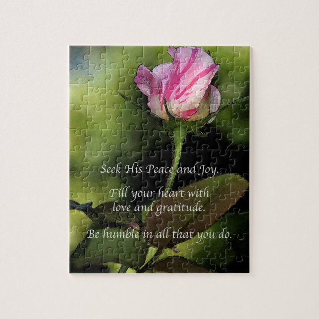 Kärlek och Gratitude Anpassningsbar Jigszle Puzzle Pussel (Vertikal)